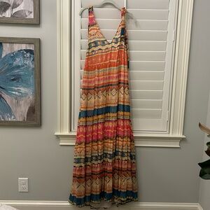 Sezane x chufy multi color maxi